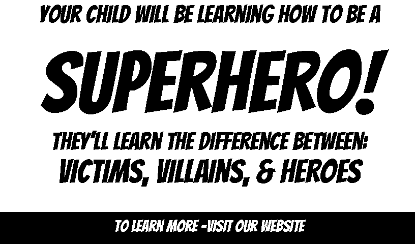 Ad and flier design for Raising Superheroes by Beauty and the Geek Digital Design