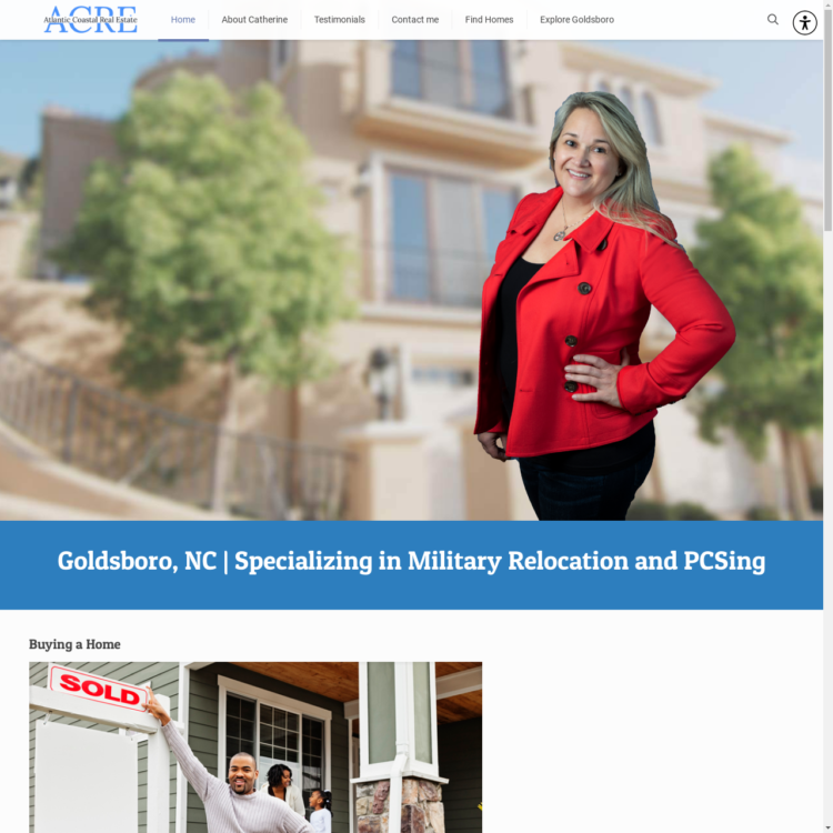 Website design for Catherine Tanner Realtor by Beauty and the Geek Digital Design