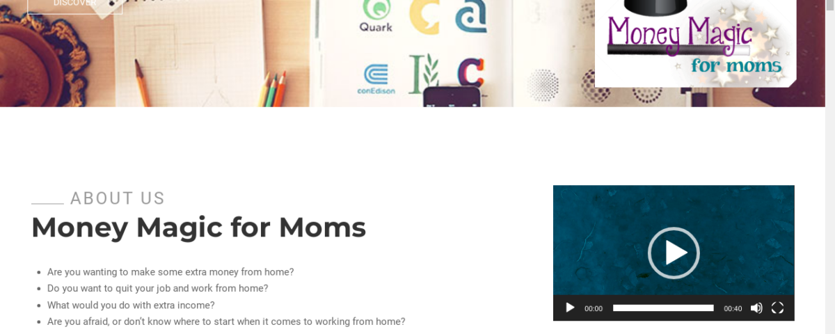 Website design for Money Magic for Moms by Beauty and the Geek Digital Design