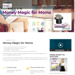 Website design for Money Magic for Moms by Beauty and the Geek Digital Design