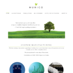 Website design for Nurico by Beauty and the Geek Digital Design